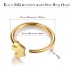 Evevil 20G Stainless Steel Mixed Nose Ring Hoops 8 PCS Nose Piercing Body Jewelry Cartilage Earrings Set, Gold Color