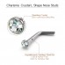 Charisma 10pcs 20G 1.8mm Colored Stainless Steel L Shaped Nose Rings Studs Nose Studs Bone Crystals Hypoallergenic Body Nose Piercings 
