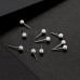 Charisma 4mm Pearl Stud Earrings Set for Girls Women Hypoallergenic Composite Faux Pearl Earrings Pack 12 Pairs 