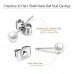 Charisma 5mm Pearl Stud Earrings Set for Girls Women Hypoallergenic Composite Faux Pearl Earrings Pack 12 Pairs Mixed Color