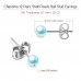 Charisma 5mm Pearl Stud Earrings Set for Girls Women Hypoallergenic Composite Faux Pearl Earrings Pack 12 Pairs Mixed Color