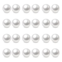 Charisma 8mm Pearl Stud Earrings Set for Girls Women Hypoallergenic Composite Faux Pearl Earrings Pack 12 Pairs 