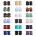 Evevil Wood Mixed Stone Plugs 18 Pairs/36 Pieces Set 00g 10mm Ear Plugs Ear Tunnels Ear Gauges Double Flared Ear Expander Stretcher Set