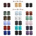 Evevil Wood Mixed Stone Plugs 18 Pairs/36 Pieces Set 00g 10mm Ear Plugs Ear Tunnels Ear Gauges Double Flared Ear Expander Stretcher Set