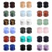 Evevil Wood Mixed Stone Plugs 18 Pairs/36 Pieces Set 0g 8mm Ear Plugs Ear Tunnels Ear Gauges Double Flared Ear Expander Stretcher Set