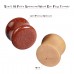 Evevil Wood Mixed Stone Plugs 18 Pairs/36 Pieces Set 0g 8mm Ear Plugs Ear Tunnels Ear Gauges Double Flared Ear Expander Stretcher Set