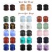 Evevil Wood Mixed Stone Plugs 18 Pairs/36 Pieces Set 0g 8mm Ear Plugs Ear Tunnels Ear Gauges Double Flared Ear Expander Stretcher Set