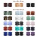 Evevil Wood Mixed Stone Plugs 18 Pairs/36 Pieces Set 9/16" 14mm Ear Plugs Ear Tunnels Ear Gauges Double Flared Ear Expander Stretcher Set