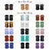 Evevil Wood Mixed Stone Plugs 18 Pairs/36 Pieces Set 2g 6mm Ear Plugs Ear Tunnels Ear Gauges Double Flared Ear Expander Stretcher Set