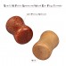 Evevil Wood Mixed Stone Plugs 18 Pairs/36 Pieces Set 2g 6mm Ear Plugs Ear Tunnels Ear Gauges Double Flared Ear Expander Stretcher Set